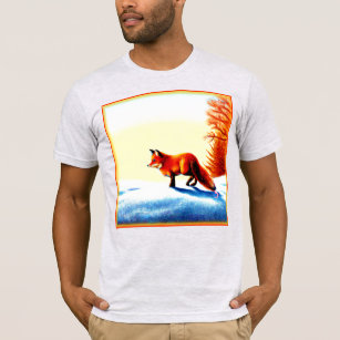 Cute Painting Of a Red Fox. Buy Now T-Shirt