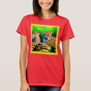 Cute Painting of The Jaguars. Buy Now T-Shirt