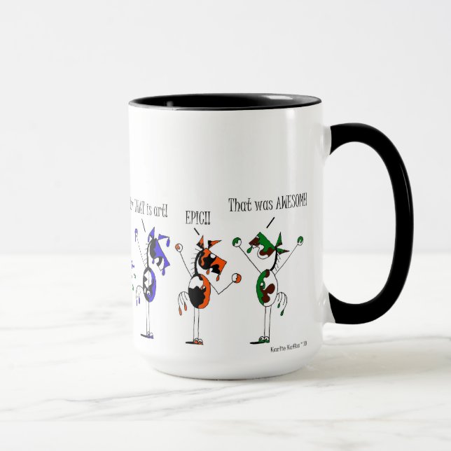 Cute Painting Paints Horse Cartoon Mug (Right)
