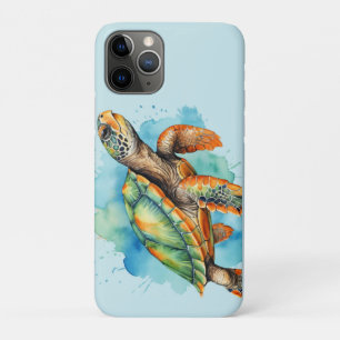 Cute Painting Turtle iPhone 11 Pro Case