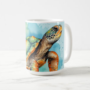 Cute Painting Turtle Coffee Mug