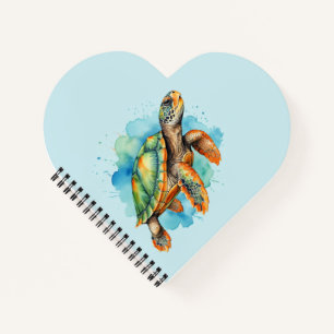 Cute Painting Turtle Notebook