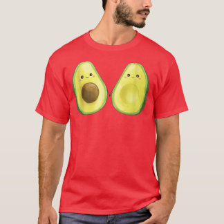 Cute Pair Avocado Couple pregnant pregnancy Valent T-Shirt