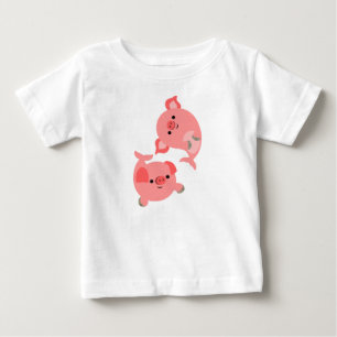 Cute Pair of Cartoon Merpigs Baby T-Shirt