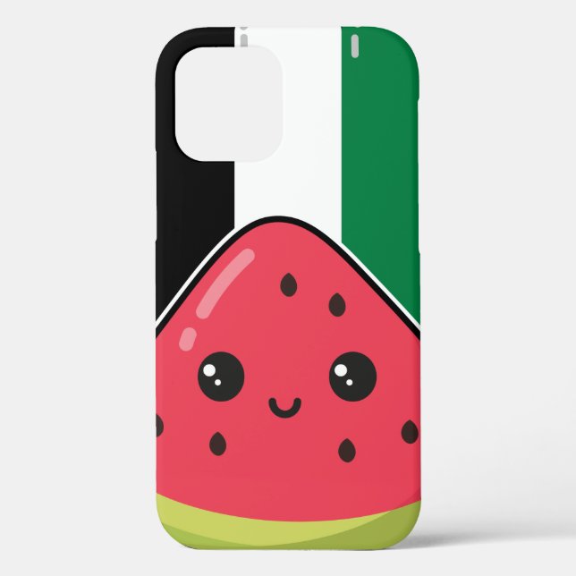 Cute Palestine flag with watermelon-Free Palestin  Case-Mate iPhone Case (Back)