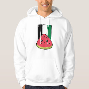 Cute Palestine flag with watermelon-Free Palestin  Hoodie