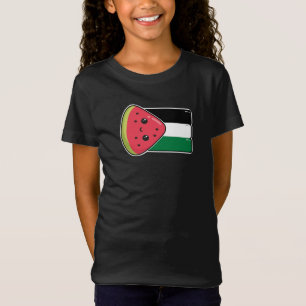 Cute Palestine flag with watermelon-Free Palestin T-Shirt