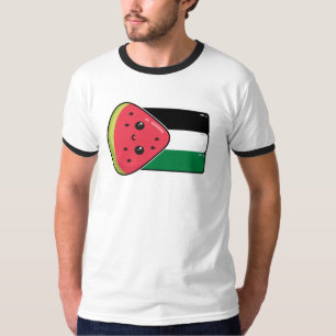 Cute Palestine flag with watermelon-Free Palestin T-Shirt