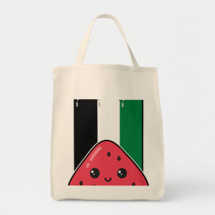 Cute Palestine flag with watermelon-Free Palestin  Tote Bag