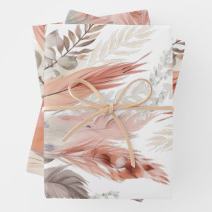 Cute Pampas grass Wrapping Paper Sheet