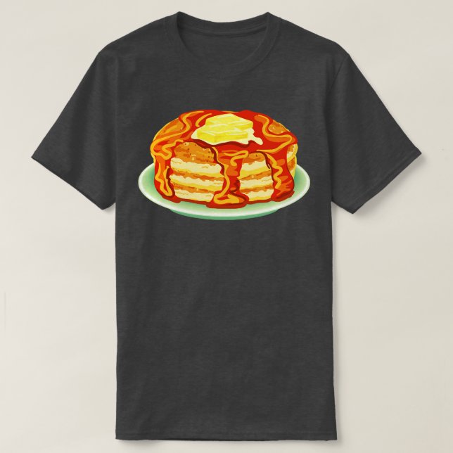 Cute Pancake Breakfast T-Shirt (Design Front)