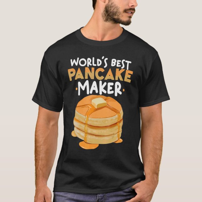 Cute Pancake  For Men Women Pancake Maker Dessert  T-Shirt (Front)