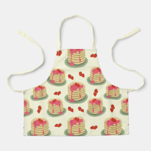 Cute Pancakes with Strawberry Syrup Apron