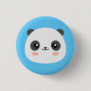Cute Panda 3 Cm Round Badge