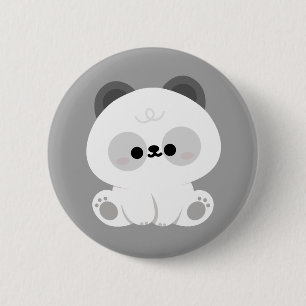 Cute Panda 6 Cm Round Badge
