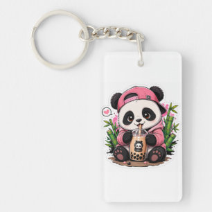 Cute Panda Acrylic Keychain