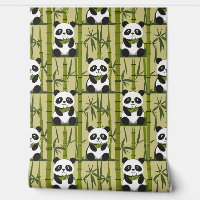 Cute Panda and Bamboo Wall Decor 