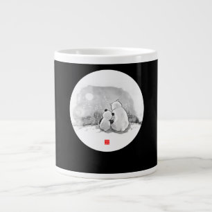 Cute Panda And Polar Bear Animal Lover Large Coffee Mug