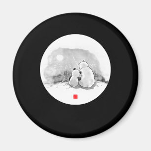 Cute Panda And Polar Bear Animal Lover Magnet