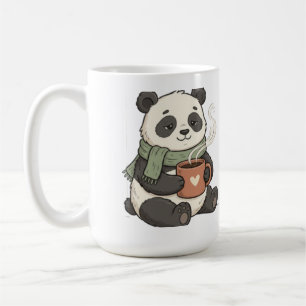 Cute Panda - Animal Cafe Illustration Coffee Mug