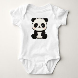 Cute Panda Baby Bodysuit