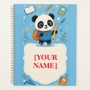 Cute Panda Back to School Note Planner