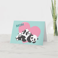 Cute Panda Bear Babies Mother's Day