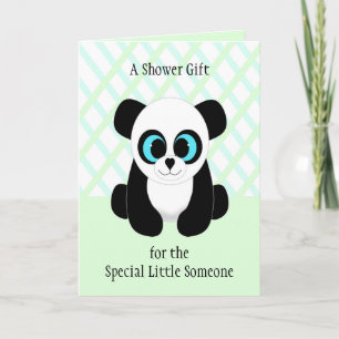 Cute Panda Bear Baby Shower Card