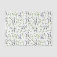 Cute Panda Bear Cub Bamboo Greenery Decoupage