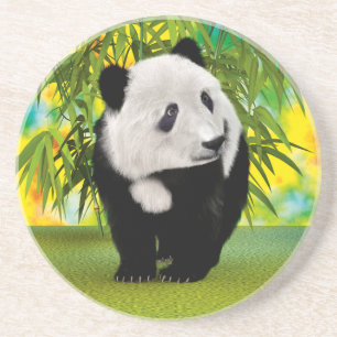 Cute Panda Bear Cub Kawaii Animal Lover Gift Coaster