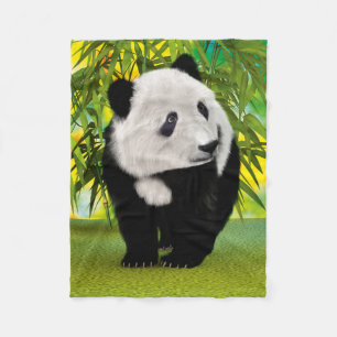 Cute Panda Bear Cub Kawaii Animal Lover Gift Fleece Blanket