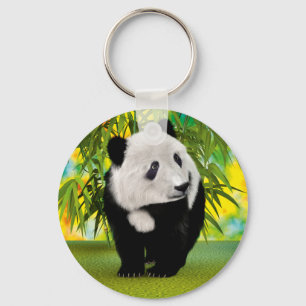 Cute Panda Bear Cub Kawaii Animal Lover Gift Key Ring