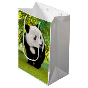 Cute Panda Bear Cub Kawaii Animal Lover Gift Medium Gift Bag