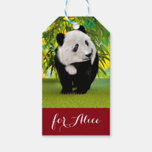 Cute Panda Bear Cub Kawaii Animal Lover Gift Tags