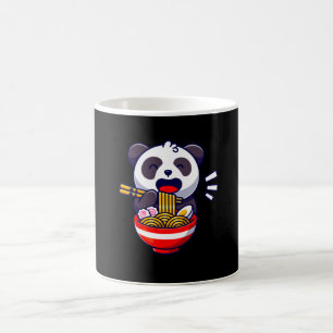 Cute Panda Bear Eats Ramen Noodle Soup Coffee Mug