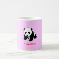 Cute Panda Bear Fan Personalised Coffee Mug Gift