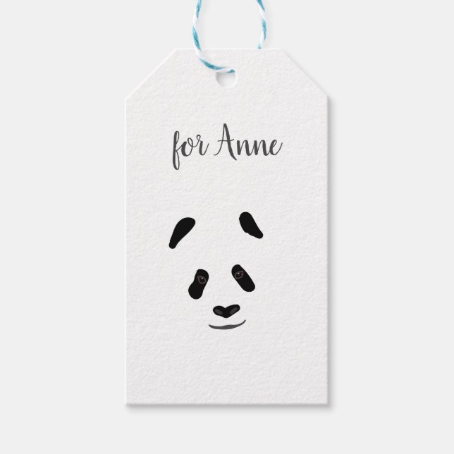 Cute Panda Bear Gift Tags (Front)