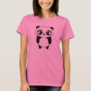 Cute Panda Bear Illustration T-Shirt