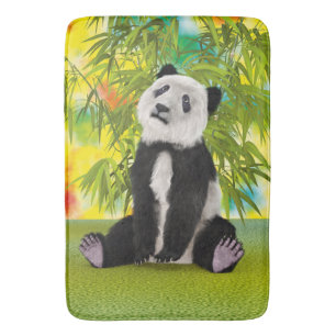 Cute Panda Bear Kawaii Animal Lover Perfect Gift Bath Mat