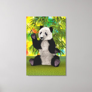 Cute Panda Bear Kawaii Animal Lover Perfect Gift Canvas Print