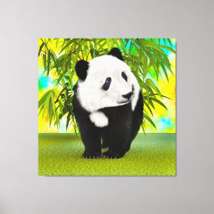 Cute Panda Bear Kawaii Animal Lover Perfect Gift Canvas Print