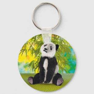 Cute Panda Bear Kawaii Animal Lover Perfect Gift Key Ring