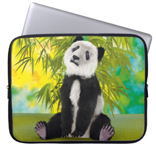 Cute Panda Bear Kawaii Animal Lover Perfect Gift Laptop Sleeve