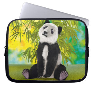 Cute Panda Bear Kawaii Animal Lover Perfect Gift Laptop Sleeve
