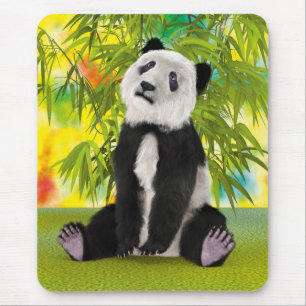 Cute Panda Bear Kawaii Animal Lover Perfect Gift Mouse Mat
