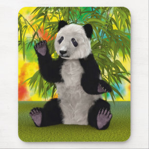 Cute Panda Bear Kawaii Animal Lover Perfect Gift Mouse Mat