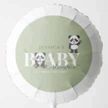 Cute Panda Bear Kawaii Gender Neutral Baby Shower