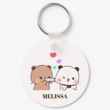 Cute Panda Bear Love Monogram