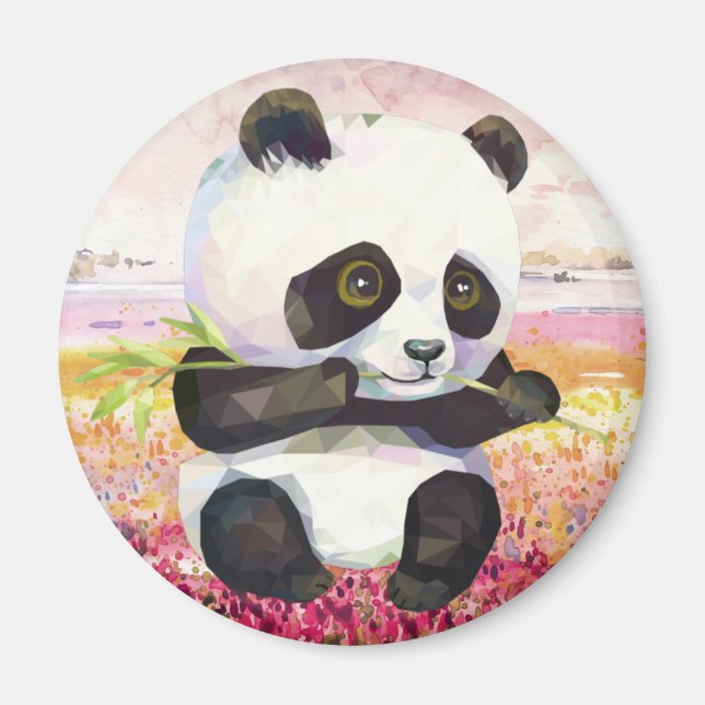 Cute Panda Bear Magnet (Front)
