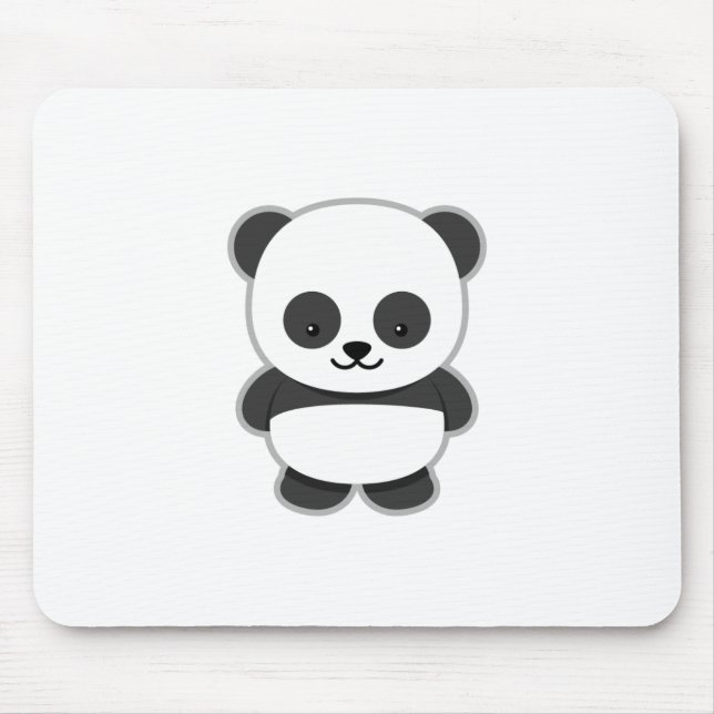 Cute Panda Bear Mouse Mat (Front)